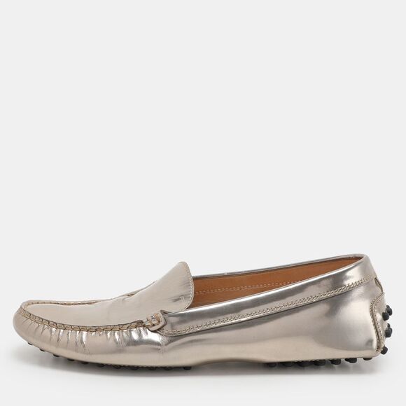 Tod´s Metallic Patent Leather Penny Loafers Size 38.5,New Products : American Fashion Style Bags On Sale